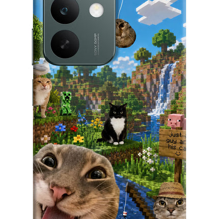 Minecraft Cat Chaos Realme C85 5G Hard Case Back Cover by Casekaro