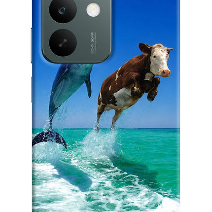 Dolphin vs Cow Realme C85 5G Hard Case Back Cover by Casekaro