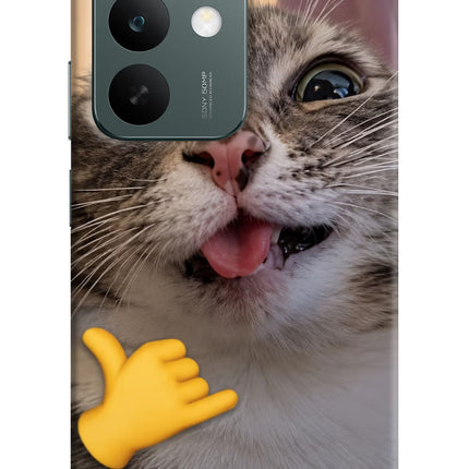 Silly Cat Call Realme C85 5G Hard Case Back Cover by Casekaro