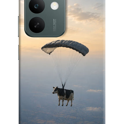 Skydiving Cow Realme C85 5G Hard Case Back Cover by Casekaro