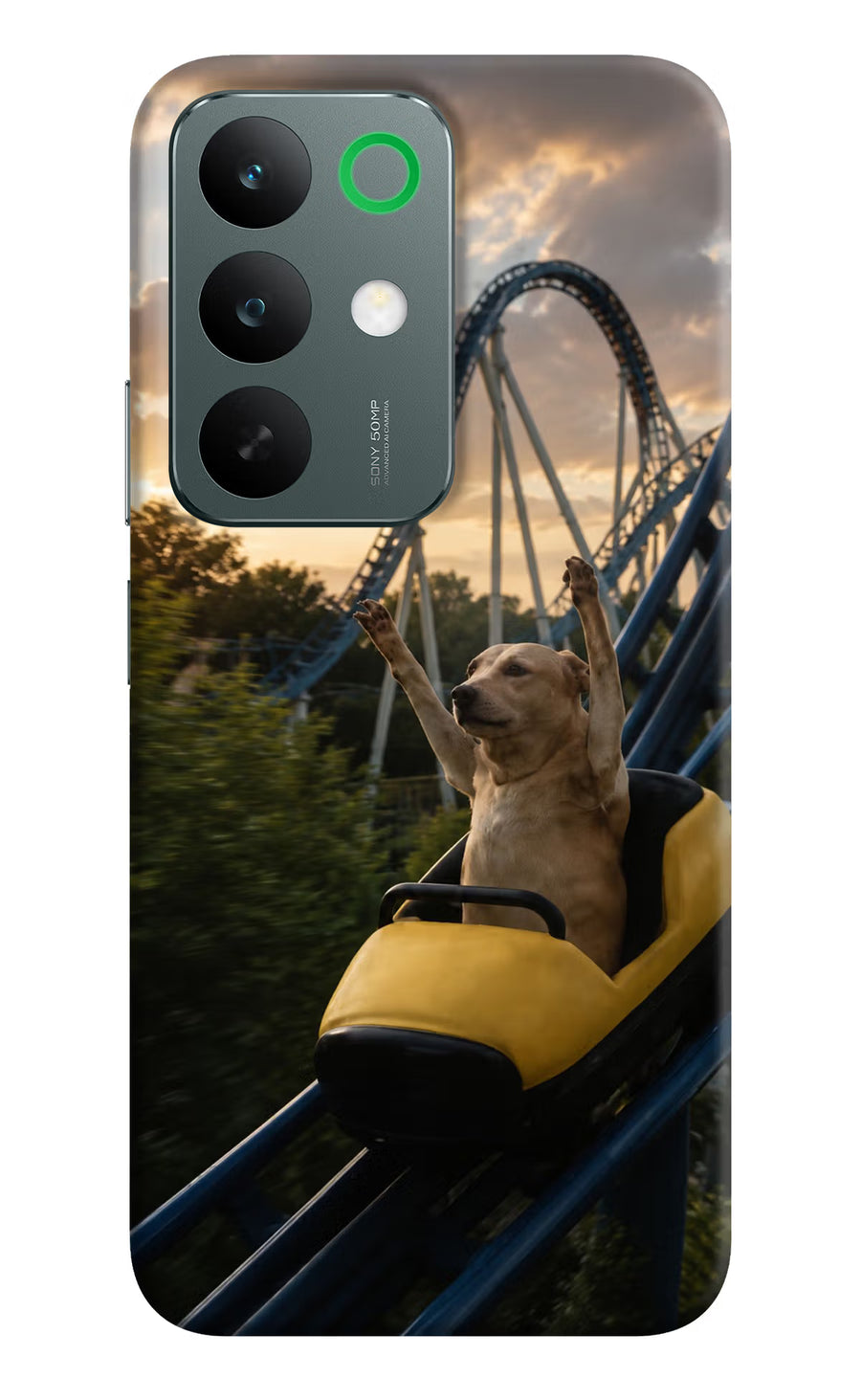 Rollercoaster Dog Realme C85 5G Back Cover, Hard case