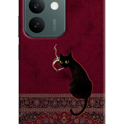 Midnight Cat Realme C85 5G Hard Case Back Cover by Casekaro