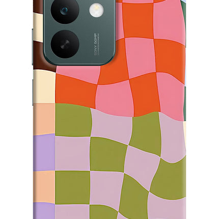 Wavy Grid Realme C85 5G Hard Case Back Cover by Casekaro