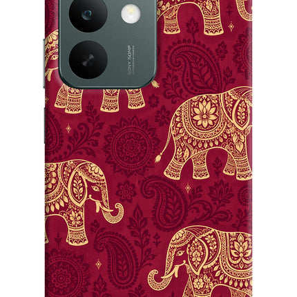 Maroon Elephant Realme C85 5G Hard Case Back Cover by Casekaro