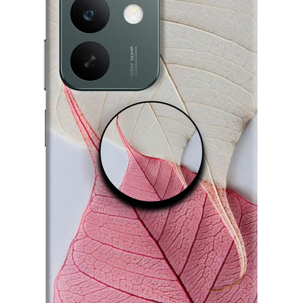 White Pink Leaf Realme C85 5G Pop Case by Casekaro