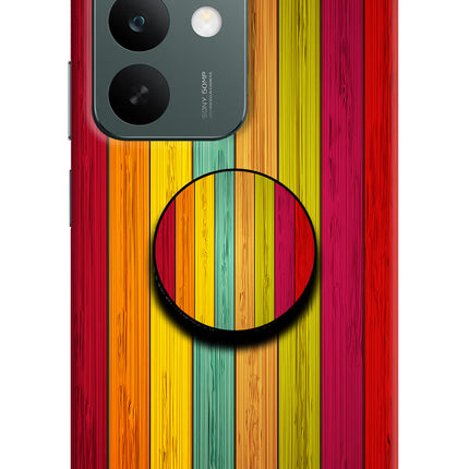 Multicolor Wooden Realme C85 5G Pop Case by Casekaro