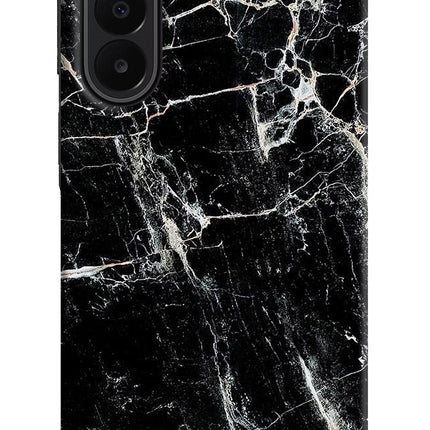 Black Marble Texture Samsung A27 5G Hard Case Back Cover by Casekaro