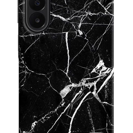 Black Marble Pattern Samsung A27 5G Hard Case Back Cover by Casekaro