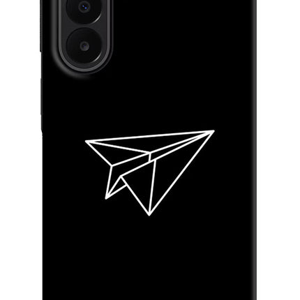 Paper Plane White Samsung A27 5G Hard Case Back Cover by Casekaro