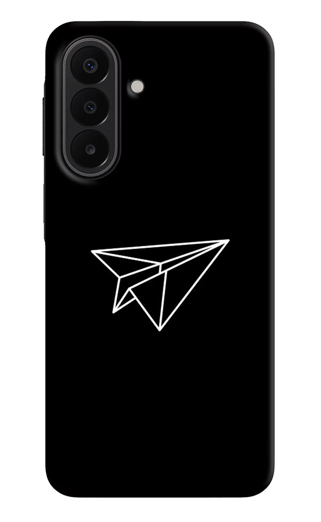 Paper Plane White Samsung A27 5G Hard Case Back Cover by Casekaro