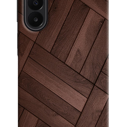 Wooden Texture Design Samsung A27 5G Hard Case Back Cover by Casekaro