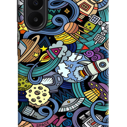 Space Abstract Samsung A27 5G Hard Case Back Cover by Casekaro