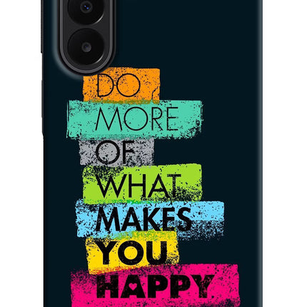 Do More Of What Makes You Happy Samsung A27 5G Hard Case Back Cover by Casekaro