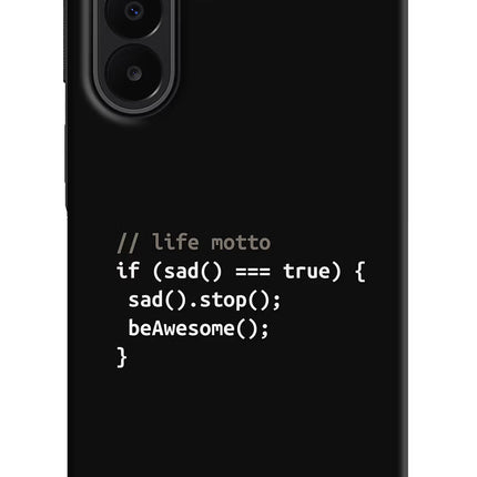 Life Motto Code Samsung A27 5G Hard Case Back Cover by Casekaro