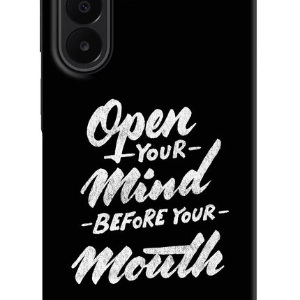 Open Your Mind Before Your Mouth Samsung A27 5G Hard Case Back Cover by Casekaro