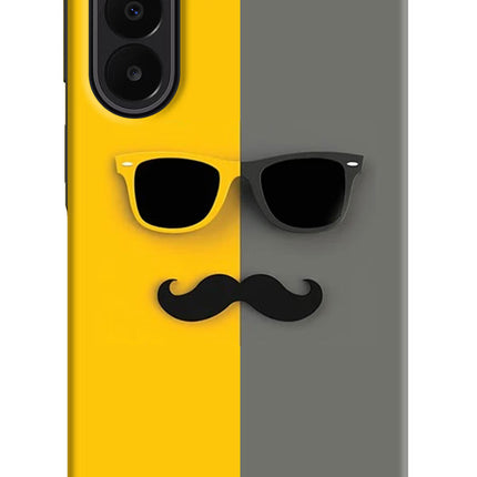 Sunglasses with Mustache Samsung A27 5G Hard Case Back Cover by Casekaro