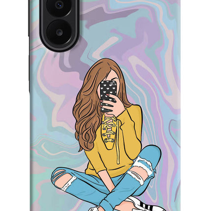 Selfie Girl Samsung A27 5G Hard Case Back Cover by Casekaro