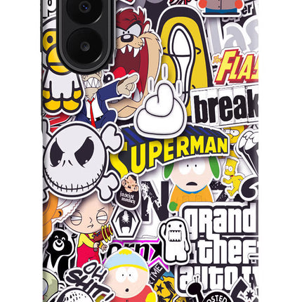 Sticker Bomb Samsung A27 5G Hard Case Back Cover by Casekaro