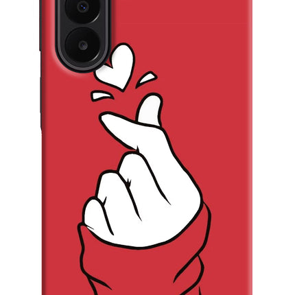 Korean Love Sign Samsung A27 5G Hard Case Back Cover by Casekaro