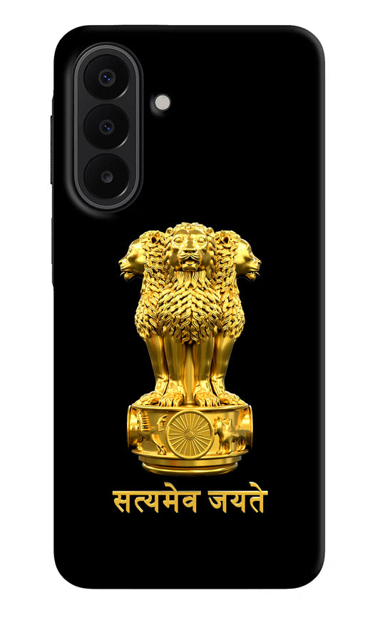 Satyamev Jayate Golden Samsung A27 5G Hard Case Back Cover by Casekaro