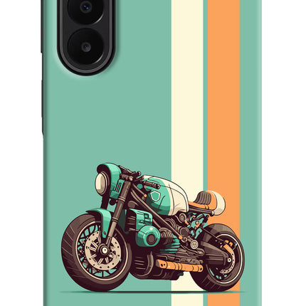 Striped Moto Drift Samsung A27 5G Hard Case Back Cover by Casekaro