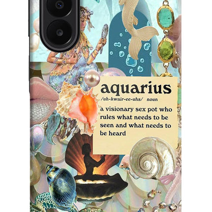 Aquarius Zodiac Samsung A27 5G Hard Case Back Cover by Casekaro
