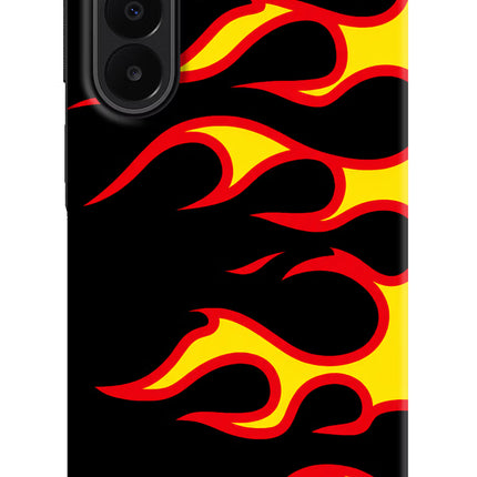 Side Sweep Flames Samsung A27 5G Hard Case Back Cover by Casekaro
