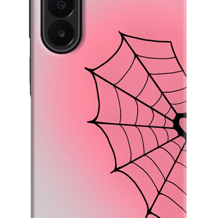 Pink Web Samsung A27 5G Hard Case Back Cover by Casekaro