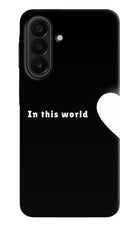 This World Samsung A27 5G Hard Case Back Cover by Casekaro