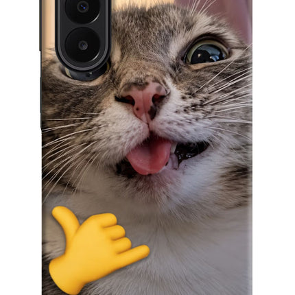 Silly Cat Call Samsung A27 5G Hard Case Back Cover by Casekaro
