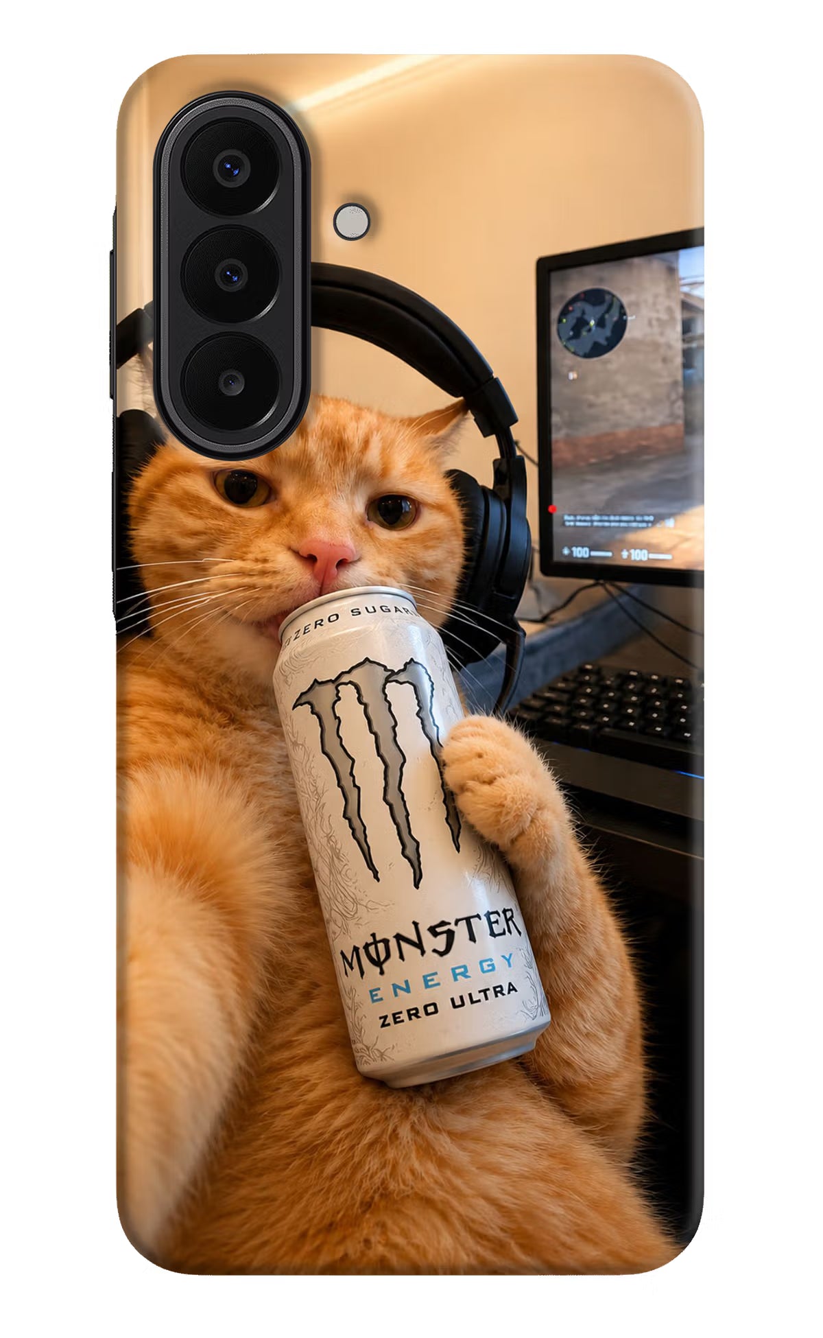 Gamer Cat Energy Samsung A27 5G Back Cover