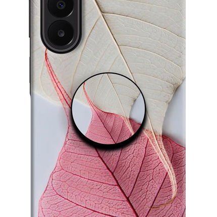 White Pink Leaf Samsung A27 5G Pop Case by Casekaro