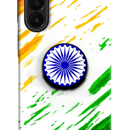 Indian Flag Ashoka Chakra Samsung A27 5G Pop Case by Casekaro