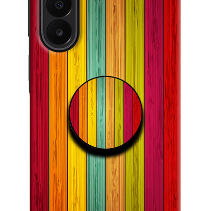 Multicolor Wooden Samsung A27 5G Pop Case by Casekaro