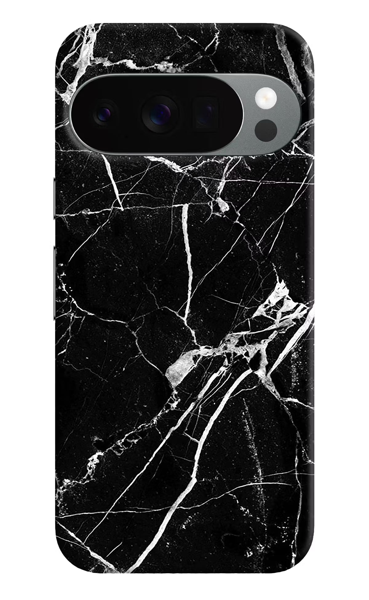 Black Marble Pattern Google Pixel 10 Pro Back Cover