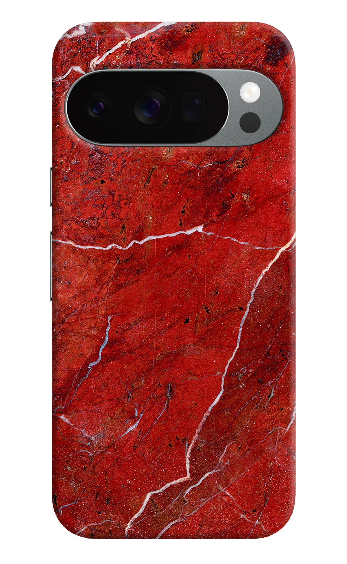 Red Marble Design Google Pixel 10 Pro Back Cover