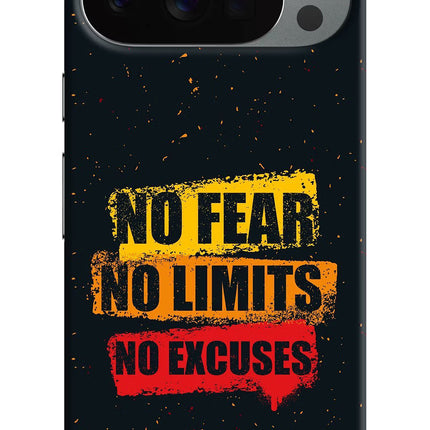 No Fear No Limits No Excuse Google Pixel 10 Pro Hard Case Back Cover by Casekaro
