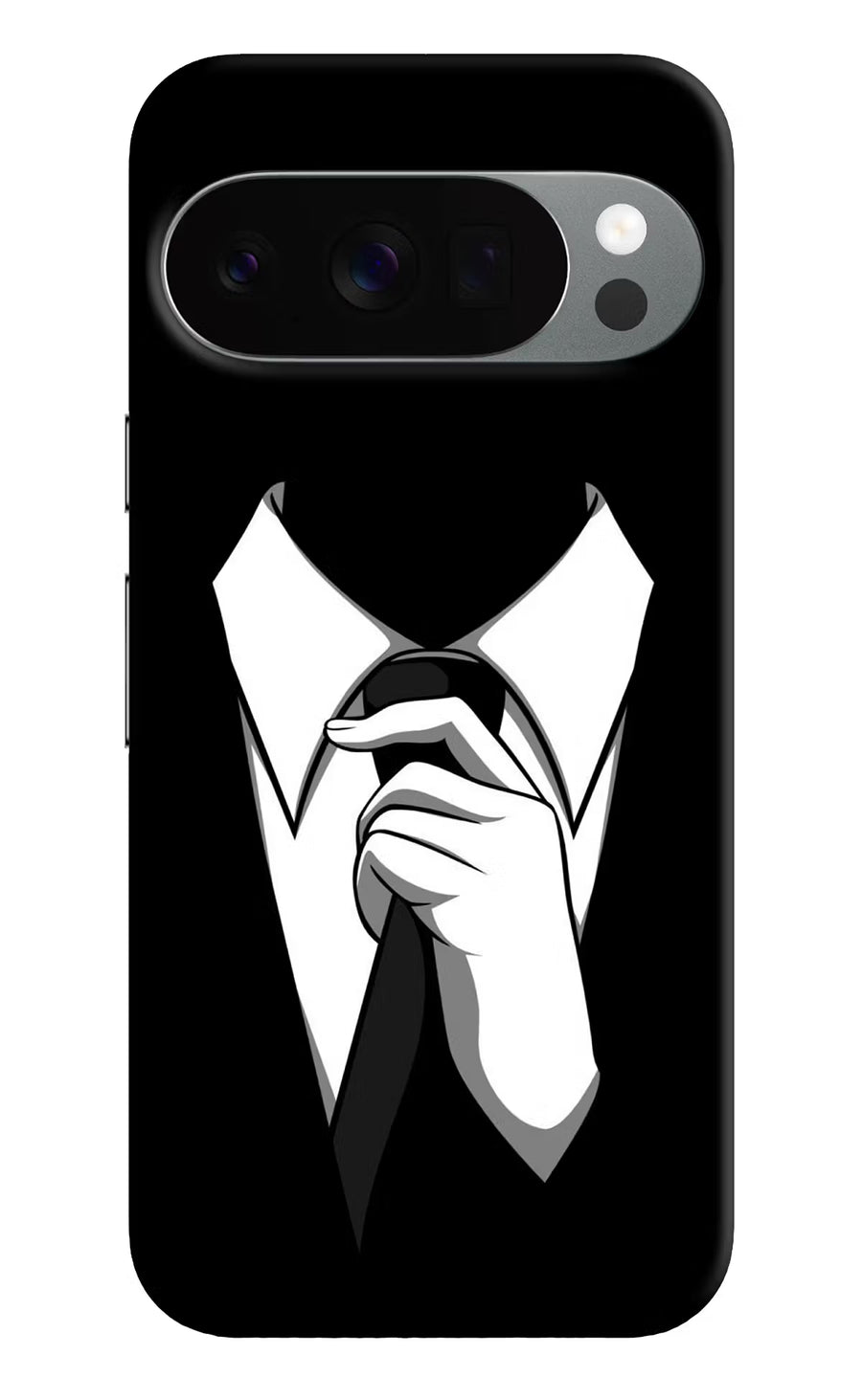 Black Tie Google Pixel 10 Pro Back Cover, Hard case