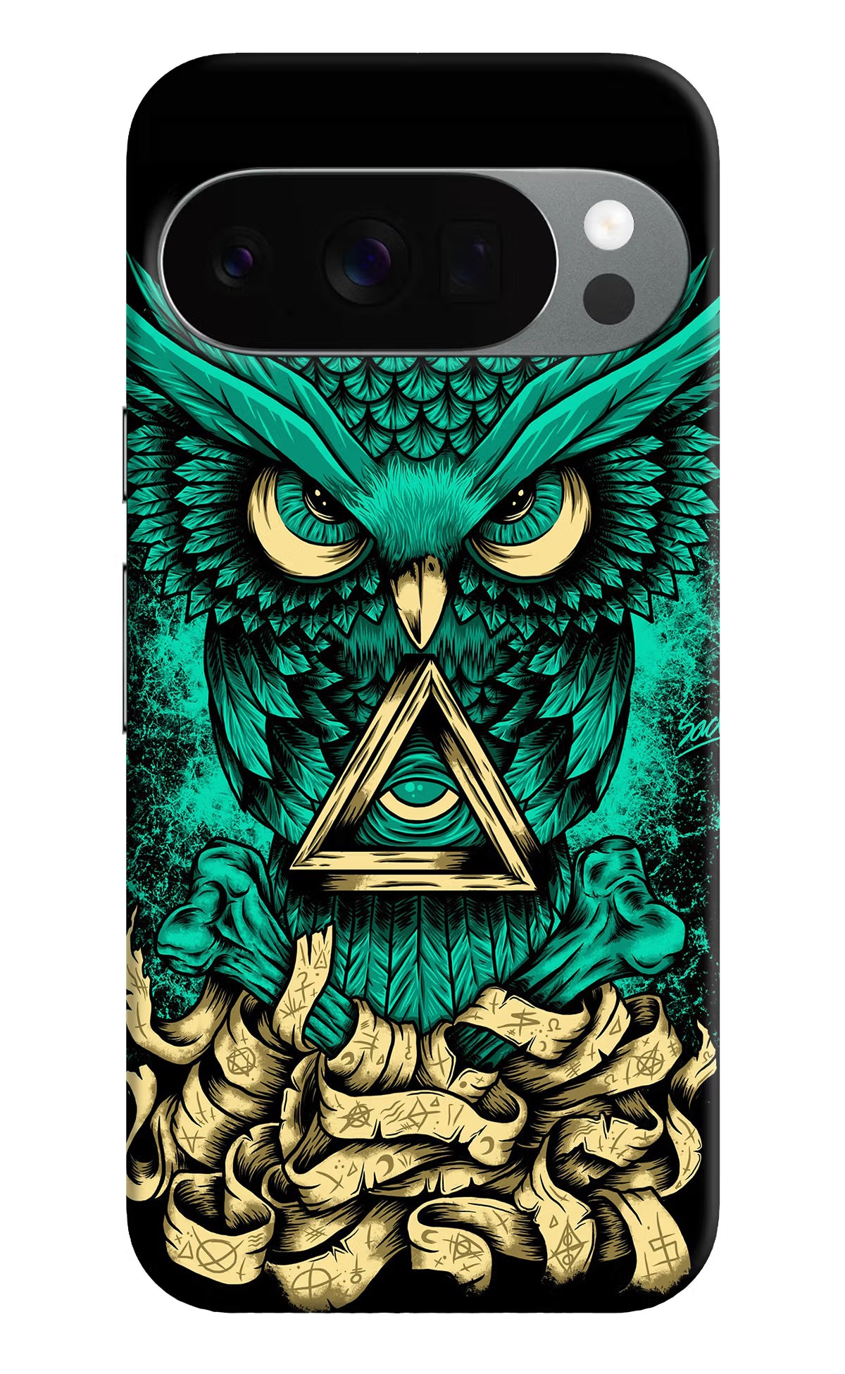 Green Owl Google Pixel 10 Pro Back Cover