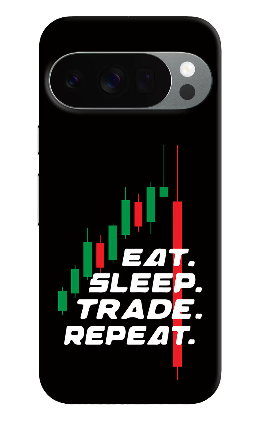 Eat Sleep Trade Repeat Google Pixel 10 Pro Back Cover, Hard case