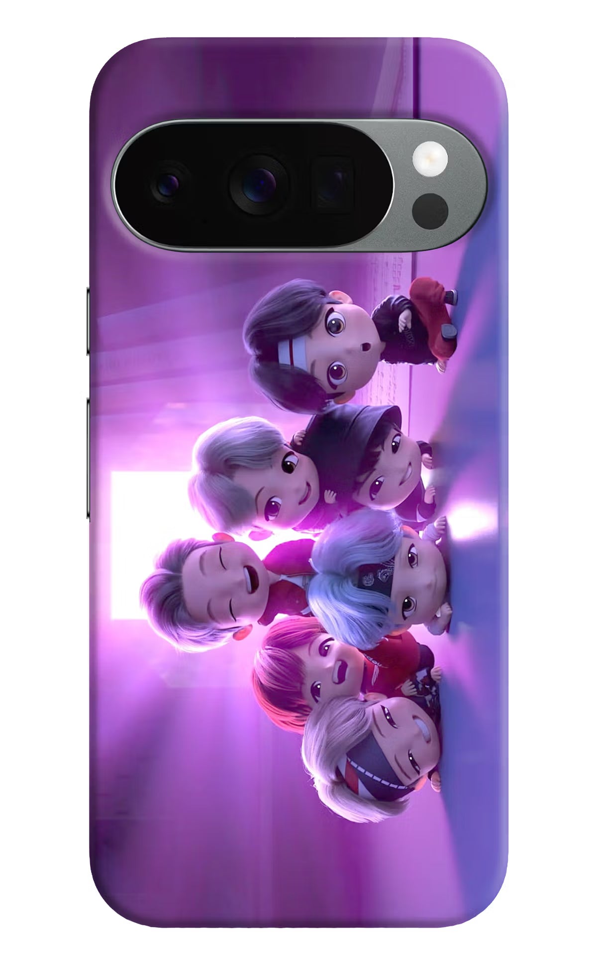BTS Chibi Google Pixel 10 Pro Back Cover