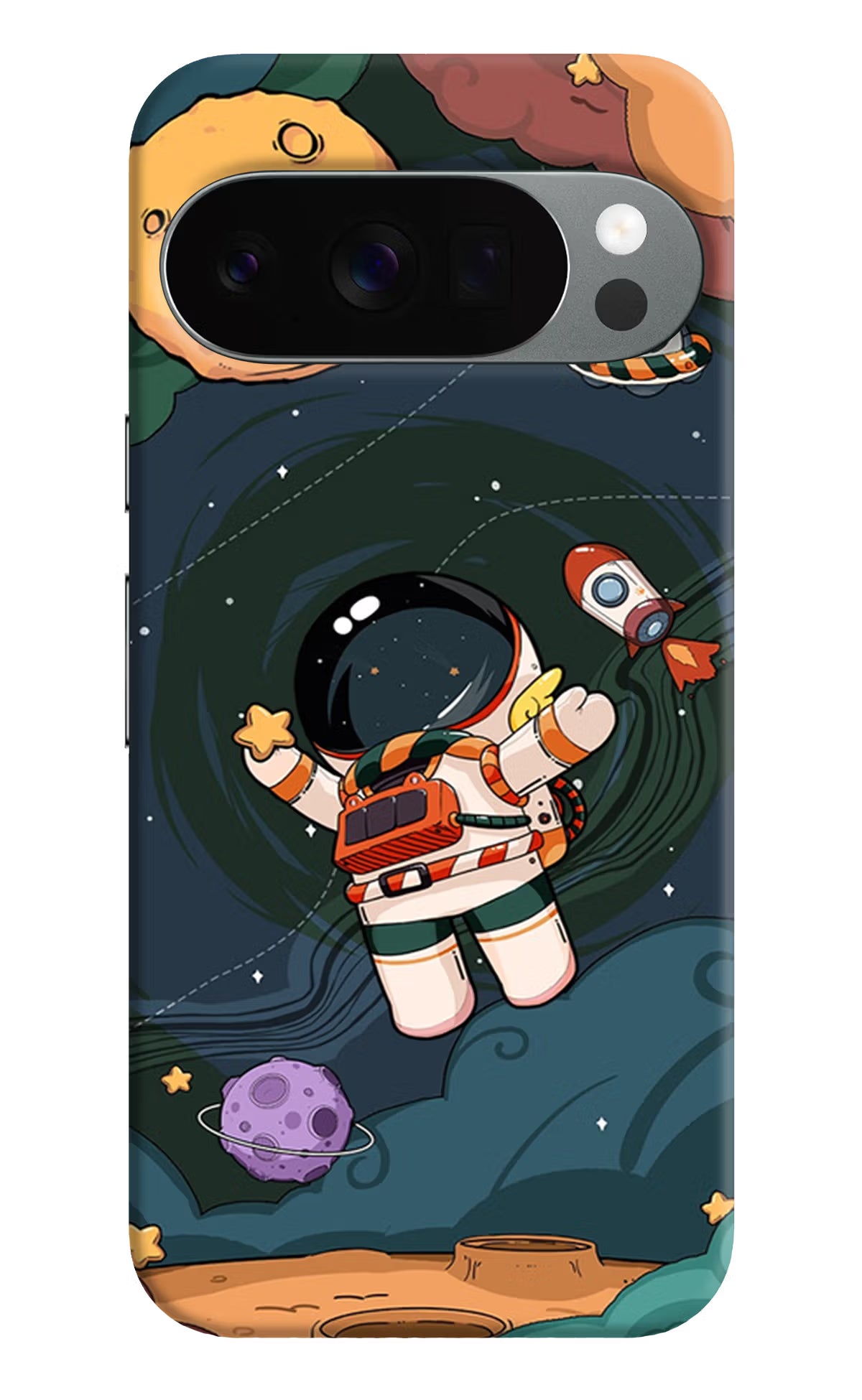 Cartoon Astronaut Google Pixel 10 Pro Back Cover