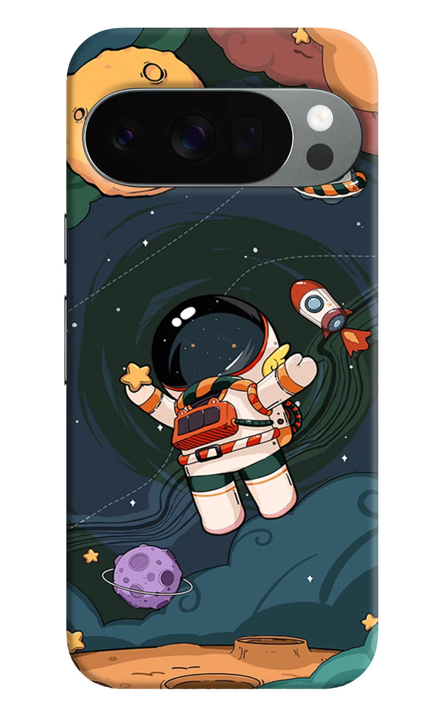 Cartoon Astronaut Google Pixel 10 Pro Back Cover, Hard case