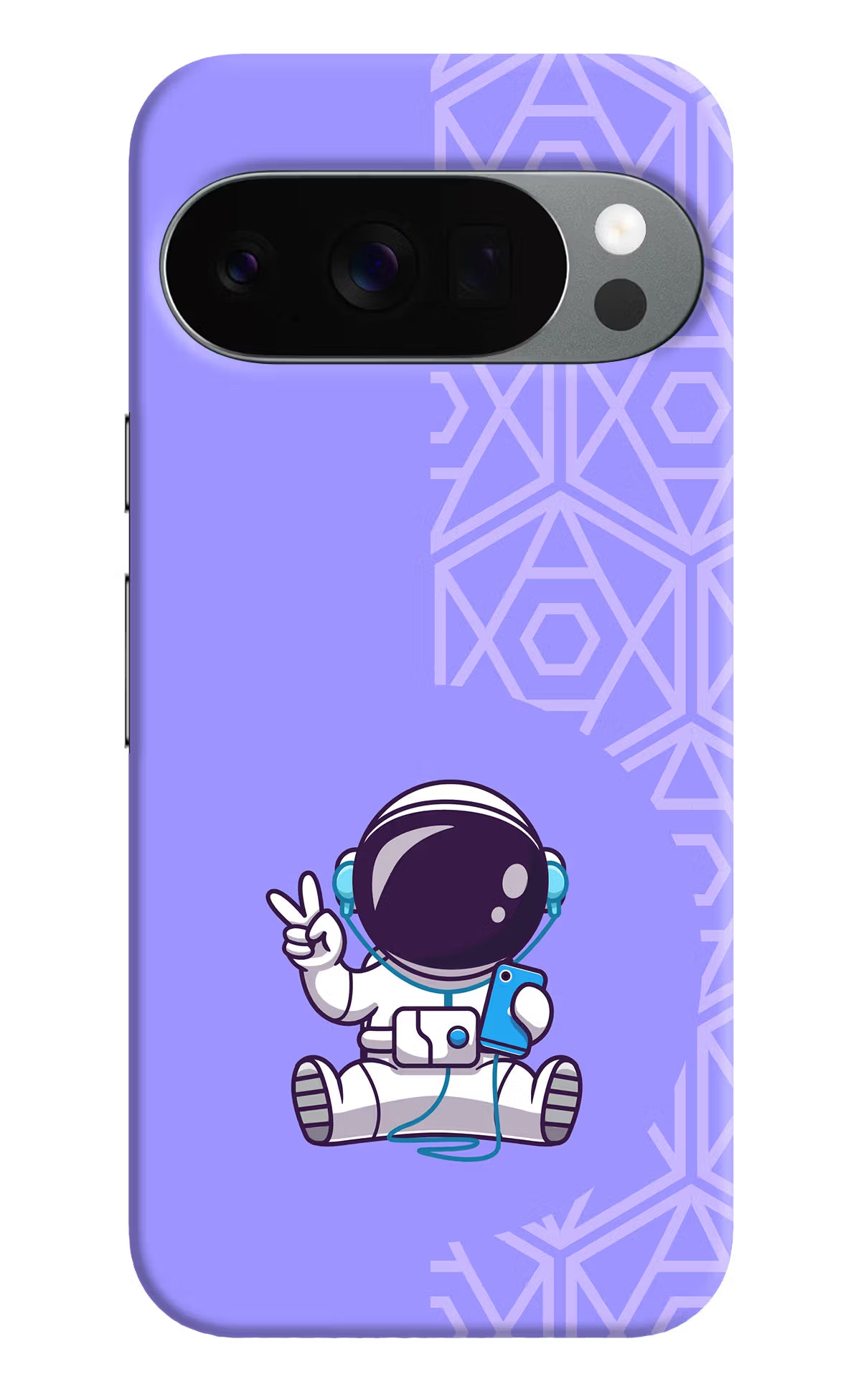 Cute Astronaut Chilling Google Pixel 10 Pro Back Cover
