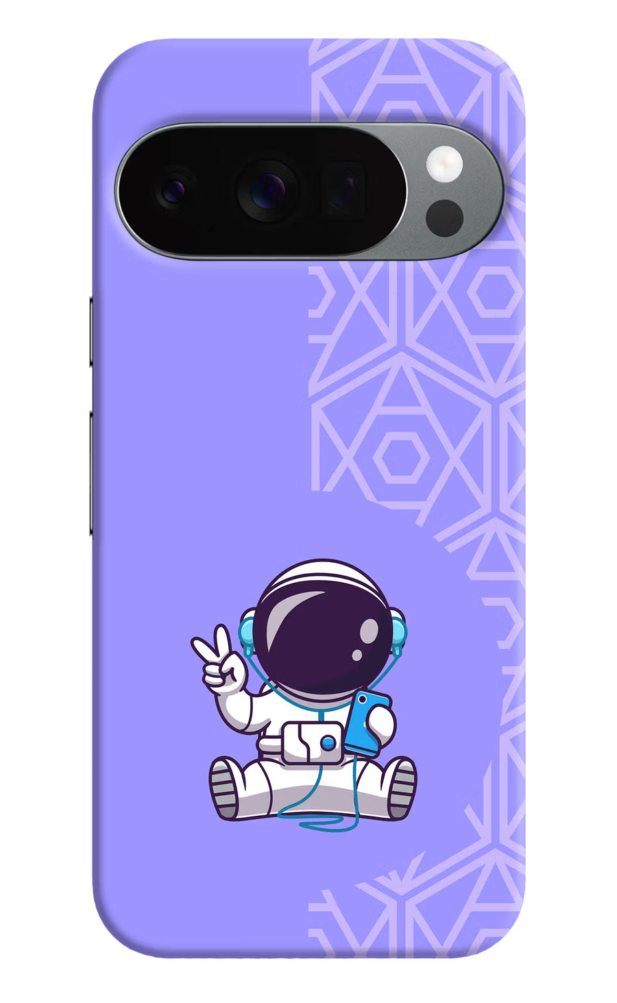 Cute Astronaut Chilling Google Pixel 10 Pro Back Cover, Hard case