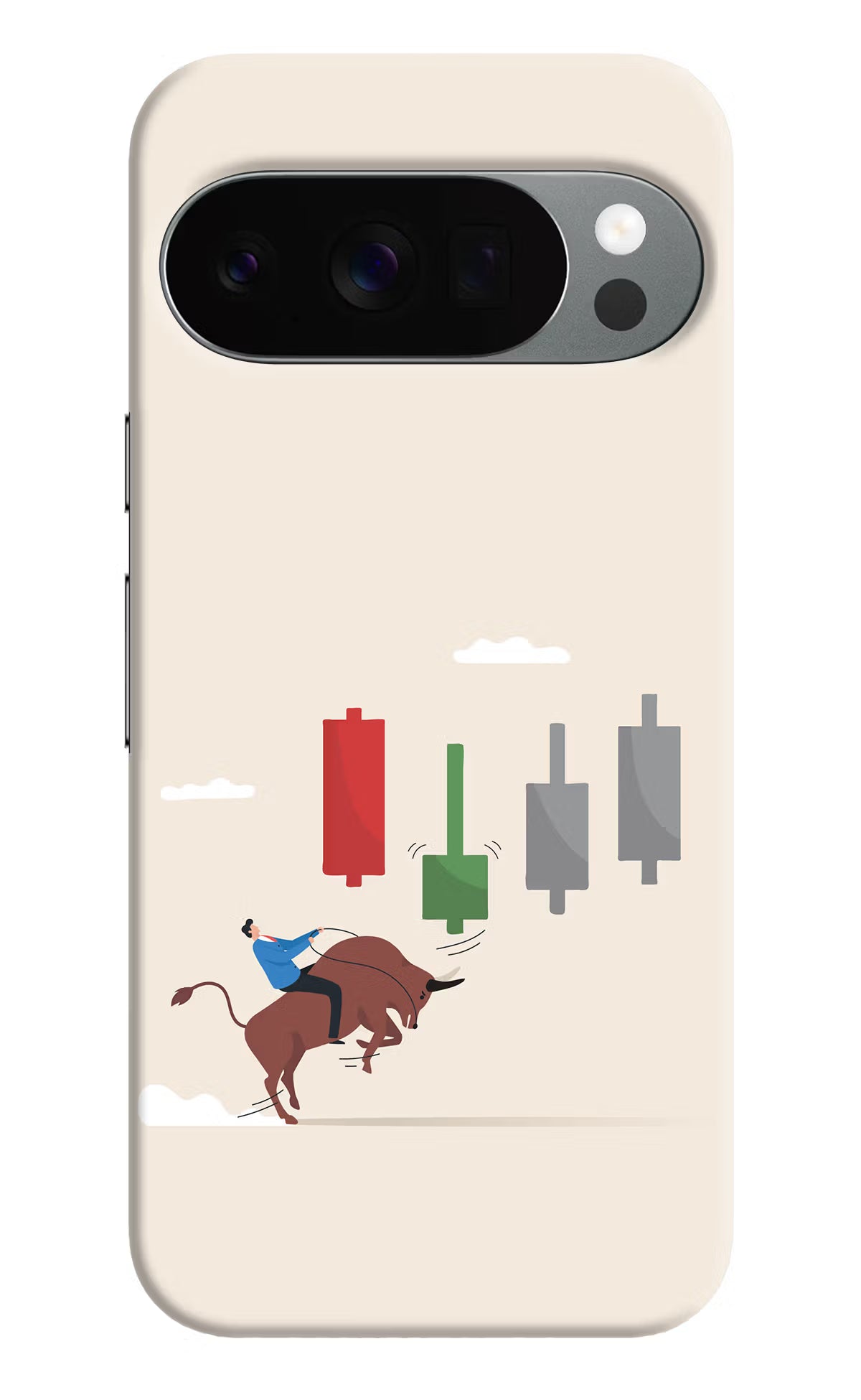 Bull Trading Momentum Google Pixel 10 Pro Back Cover
