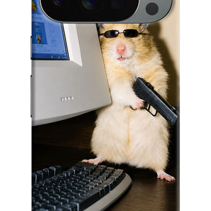 Hacker Hamster Google Pixel 10 Pro Hard Case Back Cover by Casekaro