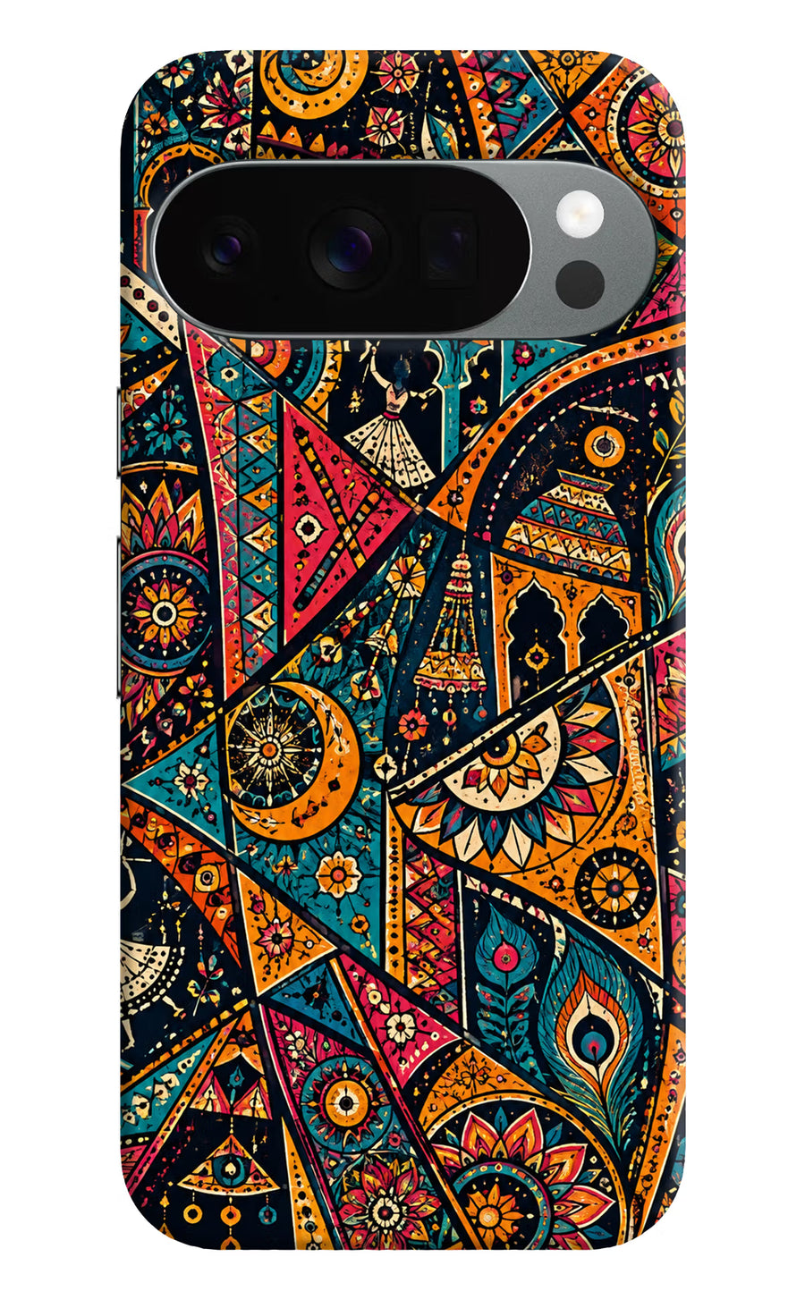 Folk Print Google Pixel 10 Pro Back Cover, Hard case