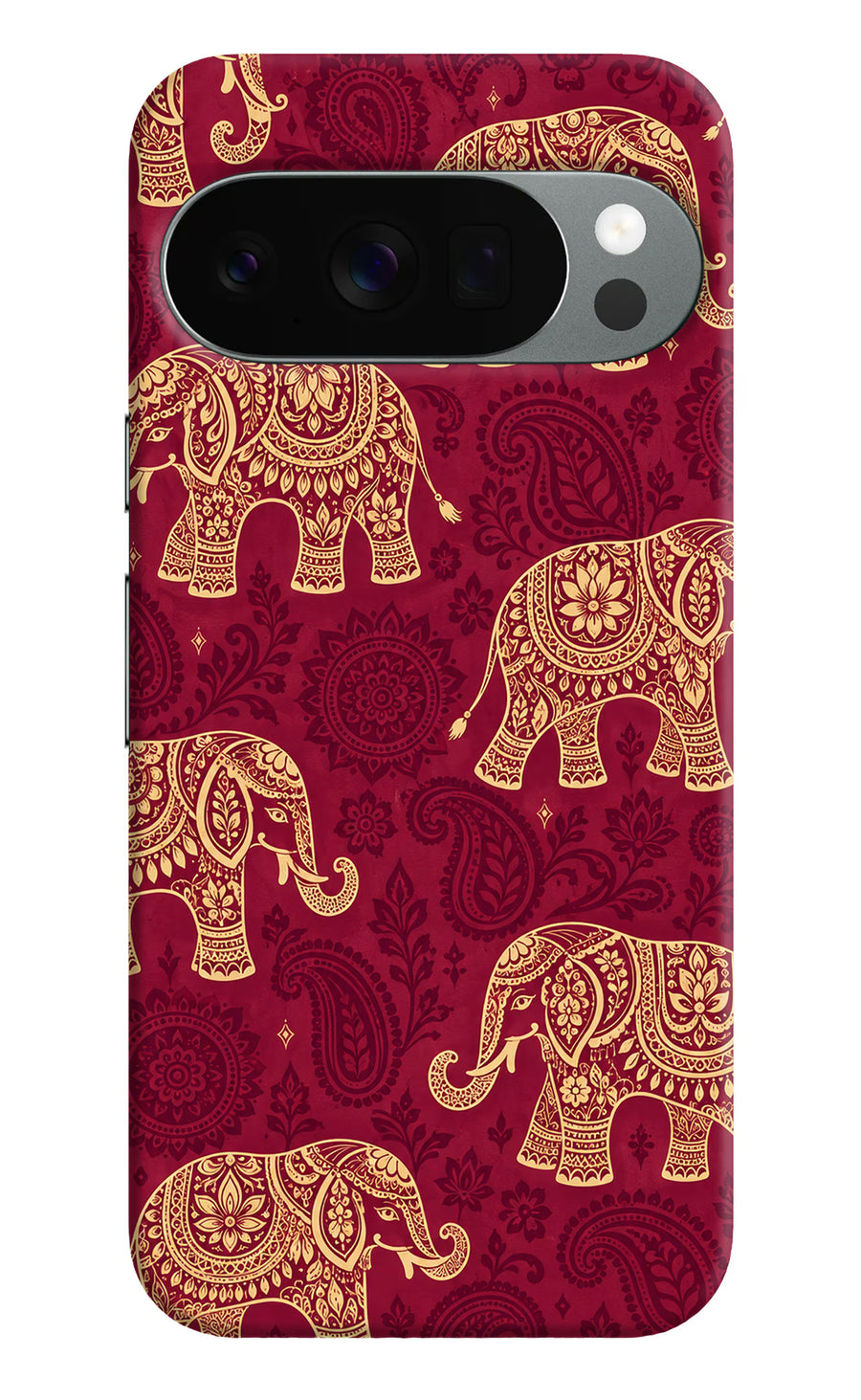 Maroon Elephant Google Pixel 10 Pro Back Cover, Hard case