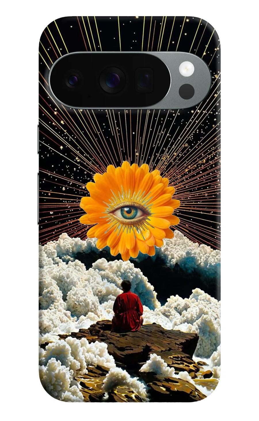 Cosmic Flower Google Pixel 10 Pro Back Cover, Hard case